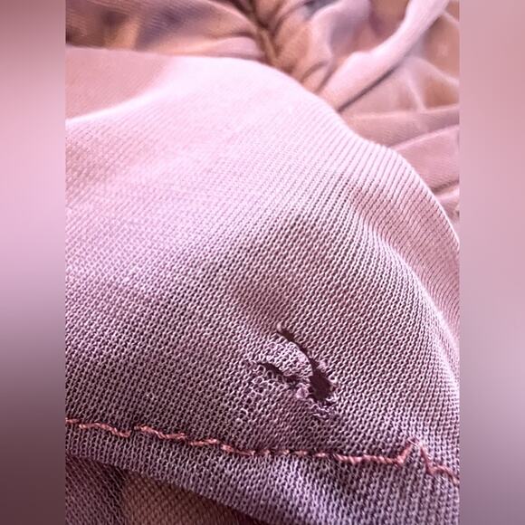 David’s bridal plum high neck lace dress gown bridesmaids ruched womens 6 - Picture 9 of 9